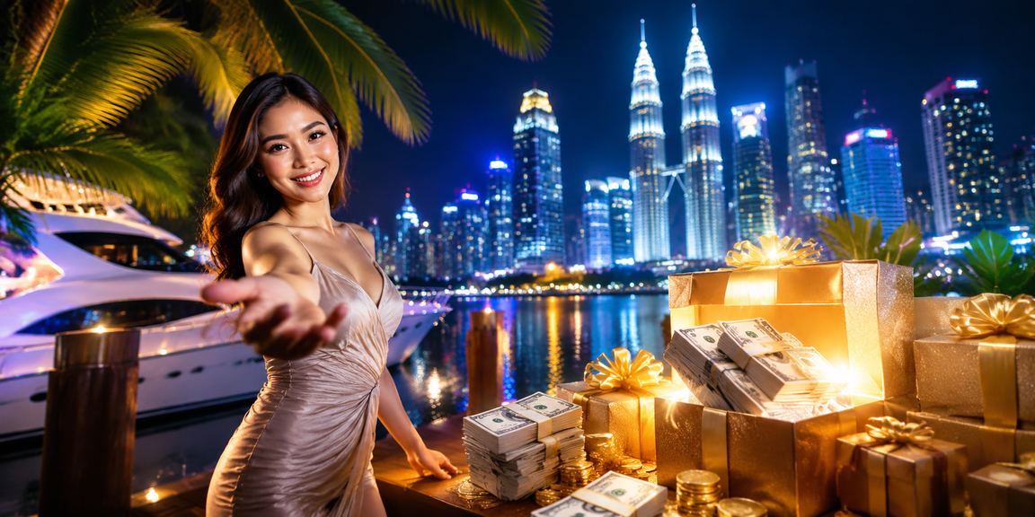 Kuala Lumpur's vibrant digital casino entertainment scene, full of energy and technology